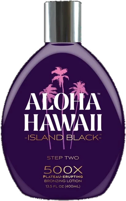Aloha Hawaii Island Black 500X